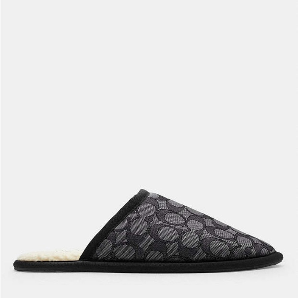 Coach Black and Gray Slippers - Picture 5 of 10
